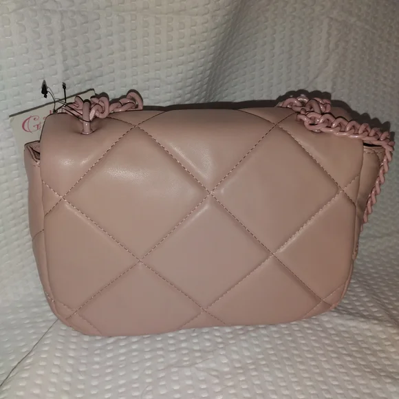 Gilda Paris Blush Pink Quilted Shoulder Bag MSRP$159 10"x7" x3" - Picture 6 of 9